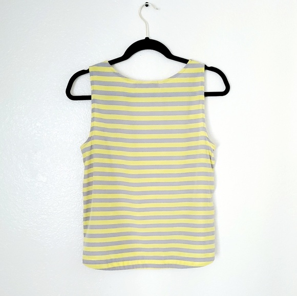 Chloe K Yellow Striped Tank - Picture 5 of 7